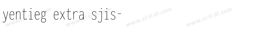 yentieg extra sjis字体转换
